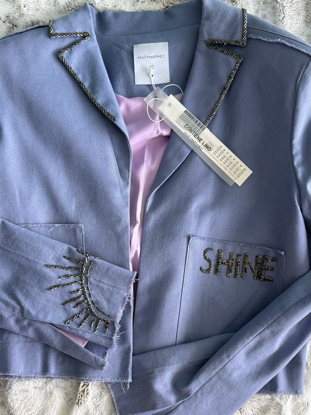 ALLO MARTINEZ Purple Women's Blazer | NWT - Picture 5 of 6